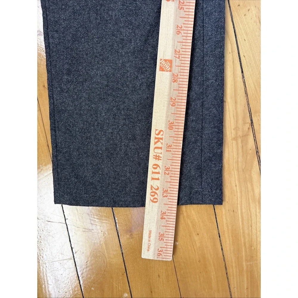 Banana Republic Emerson Pants Mens 31x34 Gray Straight Fit Nova Fides Wool Blend
